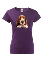 Dámské tričko Basset - tričko pro milovníky psů