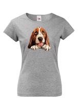 Dámské tričko Basset - tričko pro milovníky psů