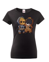 Dámske tričko Batman a Groot - ideální dárek