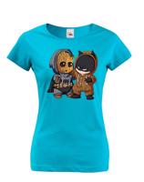 Dámske tričko Batman a Groot - ideální dárek