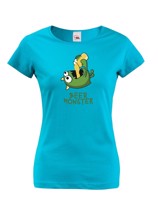 Dámské  tričko Beer monster - ideální dárek pro pivaře