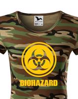 Dámské tričko Biohazard - ideální pro Geeky a hráče počítačových her