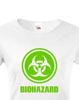 Dámské tričko Biohazard - ideální pro Geeky a hráče počítačových her