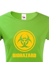 Dámské tričko Biohazard - ideální pro Geeky a hráče počítačových her