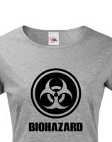 Dámské tričko Biohazard - ideální pro Geeky a hráče počítačových her