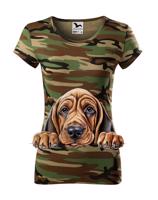 Dámské tričko Bloodhound - tričko pro milovníky psů