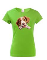 Dámské tričko Bretaňský ohař - tričko pro milovníky psů