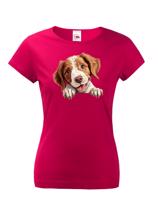 Dámské tričko Bretaňský ohař - tričko pro milovníky psů