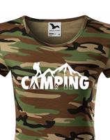Dámské tričko Camping - ideální tričko na kempování