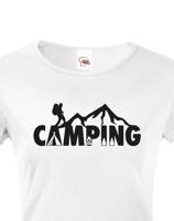 Dámské tričko Camping - ideální tričko na kempování
