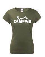 Dámské tričko Camping - ideální tričko na kempování