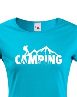 Dámské tričko Camping - ideální tričko na kempování