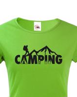 Dámské tričko Camping - ideální tričko na kempování