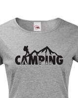 Dámské tričko Camping - ideální tričko na kempování
