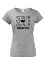 Dámské tričko černá ovce rodiny - skvělý dárek k narozeninám