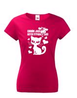 Dámské tričko Chodím jako kráva abych vypadala jako kočka