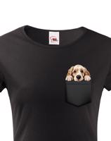 Dámské tričko Clumber španěl - kvalitní tisk a rychlé dodání