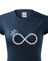 Dámské tričko Cyklistické nekonečno - ideální tričko pro cyklisty