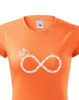 Dámské tričko Cyklistické nekonečno - ideální tričko pro cyklisty