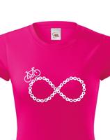 Dámské tričko Cyklistické nekonečno - ideální tričko pro cyklisty