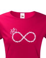 Dámské tričko Cyklistické nekonečno - ideální tričko pro cyklisty