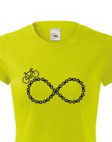Dámské tričko Cyklistické nekonečno - ideální tričko pro cyklisty