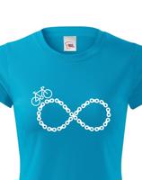 Dámské tričko Cyklistické nekonečno - ideální tričko pro cyklisty