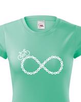 Dámské tričko Cyklistické nekonečno - ideální tričko pro cyklisty