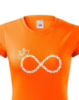 Dámské tričko Cyklistické nekonečno - ideální tričko pro cyklisty