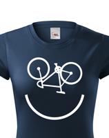 Dámské tričko Cyklo úsměv vám vždy zvedne náladu