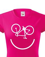 Dámské tričko Cyklo úsměv vám vždy zvedne náladu