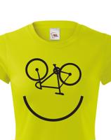 Dámské tričko Cyklo úsměv vám vždy zvedne náladu