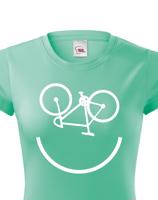 Dámské tričko Cyklo úsměv vám vždy zvedne náladu