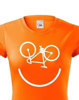 Dámské tričko Cyklo úsměv vám vždy zvedne náladu