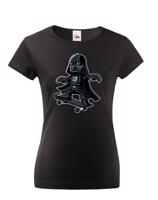 Dámské tričko Darth Vader Skateboard  - tričko pro milovníky humoru a filmů