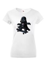 Dámské tričko Darth Vader Skateboard  - tričko pro milovníky humoru a filmů