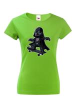 Dámské tričko Darth Vader Skateboard  - tričko pro milovníky humoru a filmů