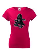 Dámské tričko Darth Vader Skateboard  - tričko pro milovníky humoru a filmů
