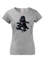Dámské tričko Darth Vader Skateboard  - tričko pro milovníky humoru a filmů