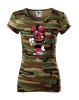 Dámské tričko Deadpool Hellboy -  tričko pro milovníky humoru a filmů