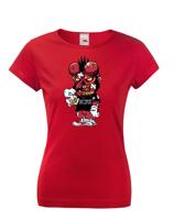 Dámské tričko Deadpool Hellboy -  tričko pro milovníky humoru a filmů