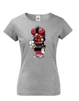 Dámské tričko Deadpool Hellboy -  tričko pro milovníky humoru a filmů