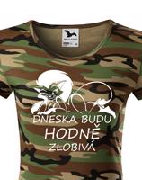 Dámské tričko Dneska budu hodně zlobivá - ideální valentýnský dárek