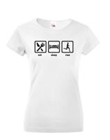 Dámské tričko - Eat sleep run 2