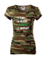 Dámské tričko -Eat sleep weed repeat