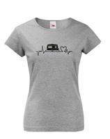 Dámské tričko Ekg karavan - kvalitní tisk a rychlé dodání