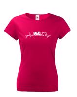 Dámské tričko Ekg obytný vůz - kvalitní tisk a rychlé dodání