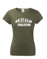 Dámské  tričko Evoluce IT - ideální dárek pro všechny Ajťáky