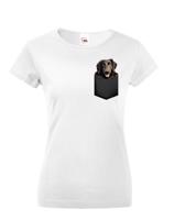 Dámské tričko Flat coated retrívr - kvalitní tisk a rychlé dodání