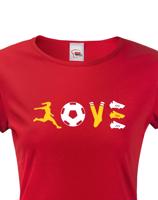 Dámske  tričko fotbal love
